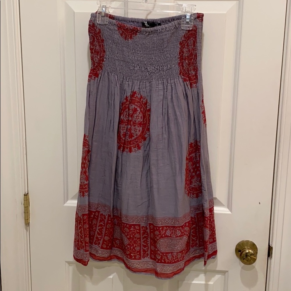 Strapless dress